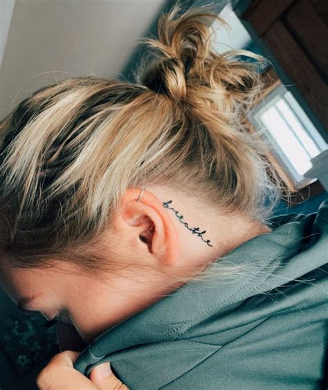 behind ear tattoo ideas